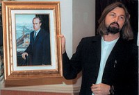 У Никаса Сафронова украли портрет Путина